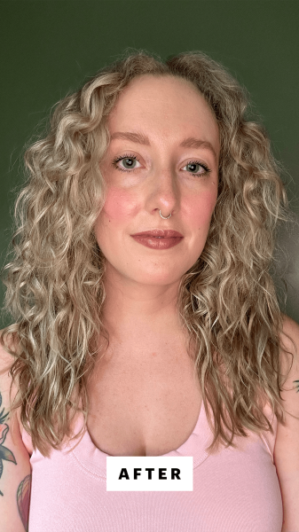 McGrath after using the T3 Switch Kit Curl Trio